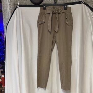 Soho Women's Tan Trousers with Belt